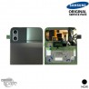 Vitre arrière supérieure + vitre caméra Noire Samsung Galaxy Z Flip 4 5G F721B (officiel)