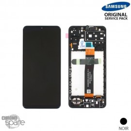 Ecran LCD + Vitre Tactile + châssis noir Samsung Galaxy A13S A137F (officiel) Sans Batterie 