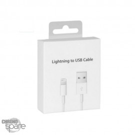 Câble USB vers Lightning compatible iPhone Apple - 1M 12W 2.4A avec boîte