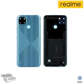 Vitre arrière + Lentille caméra bleue Realme C21Y (Officiel)