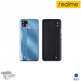 Vitre arrière + Lentille caméra bleue Realme C11 2021 (Officiel)
