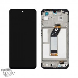 Ecran LCD + vitre tactile + chassis noir Xiaomi Redmi 10 2021