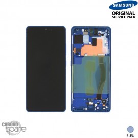 Ecran OLED + Vitre tactile Samsung Galaxy S10 Lite SM-G770F (officiel) bleu