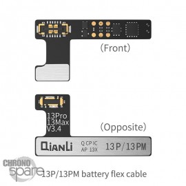 Tag-on nappe Batterie pour Qianli Programmateur DZ03 iPhone 13 pro / 13 pro max (à clipser)