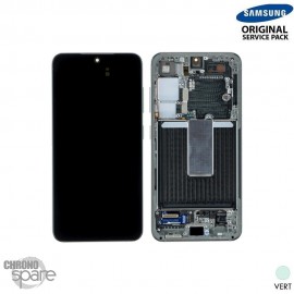 Ecran Oled + vitre tactile vert Samsung Galaxy S23 S911B (officiel)
