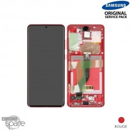 Ecran Oled + Vitre Tactile rouge Samsung Galaxy S20 Plus G985F/986B (officiel) 