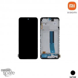 Ecran Oled + vitre tactile + châssis noir Xiaomi Redmi Note 11 4G (Officiel)