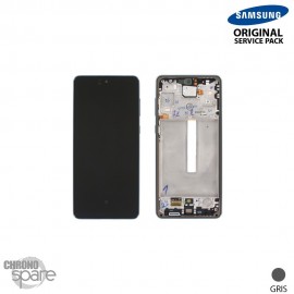 Ecran Oled + Vitre tactile gris Samsung A73 5G (Officiel)