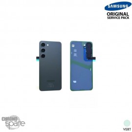 Vitre arrière + lentille caméra vert Samsung Galaxy S23 (S911B) (officiel)