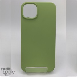 Coque en silicone pour iPhone 14 vert clair