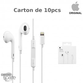 Écouteurs EarPods Apple - intra-auriculaire - Prise lightning - (Officiel) Boîte de 10pcs