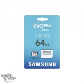 Carte mémoire Samsung Micro 64Go Evo Plus + Adaptateur