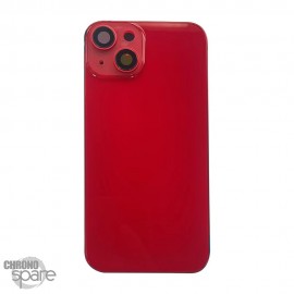 Châssis + plaque arrière NEUTRE iphone 14 rouge - sans nappes