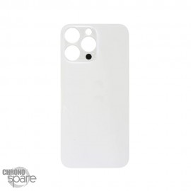 Plaque arrière en verre NEUTRE avec nappes iPhone 14 Pro argent (pour machine laser)