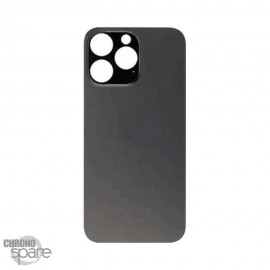 Plaque arrière en verre NEUTRE pour iPhone 14 Pro noir sidéral (pour machine laser)