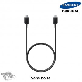 Câble Samsung 1m USB- C / USB-C 60W Fast Charge - Noir Sans boîte (Officiel)