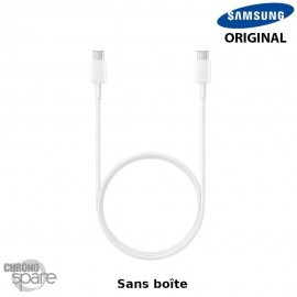 Câble Samsung 1m USB- C / USB-C 60W Fast Charge - Blanc Sans boîte (Officiel)