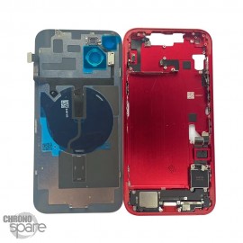 Châssis + plaque arrière NEUTRE iphone 14 plus rouge - avec nappes