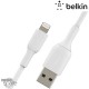 Câble USB-A vers Lightning (12W) 15cm - Blanc (Officiel) BELKIN 
