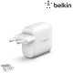 Chargeur secteur avec 2 ports USB-A (24 W) Blanc (Officiel) BELKIN