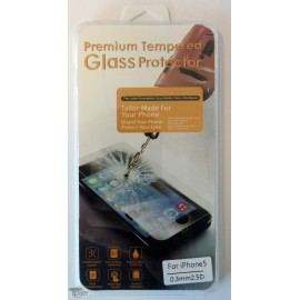 Vitre de protection en verre trempé iPhone 5/5C/5S/SE avec Boîte