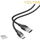Câble USB-A vers USB-C Powerlink Moss Series 6ft/1.8M 60W 3A Noir 1.8M VOLTME