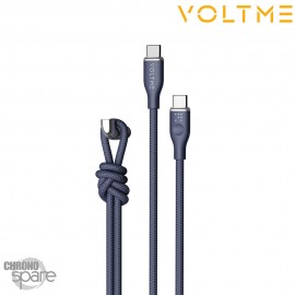 Câble USB-C vers USB-C Powerlink Rugg Series 3.3ft/1M 100W 5A Bleu 1M VOLTME