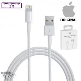 Câble USB vers Lightning iPhone Apple - 2M - (Officiel) avec boîte 