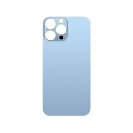 Plaque arrière en verre NEUTRE iPhone 13 pro max bleu (pour machine laser)