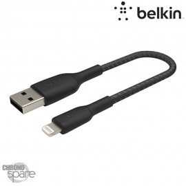 Câble à gaine tressée Lightning vers USB-A BOOST↑CHARGE™ 15 cm Noir, (Officiel) BELKIN 