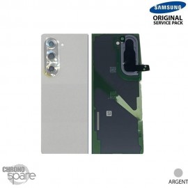Vitre arrière + vitre caméra Argent Samsung Galaxy Z Fold 5 F946B (Officiel)