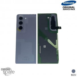 Vitre arrière + vitre caméra Bleue Samsung Galaxy Z Fold 5 F946B (Officiel)