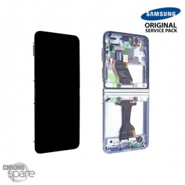 Ecran OLED + Vitre Tactile + châssis Menthe Samsung Galaxy Z Flip 5 5G F731B (officiel)