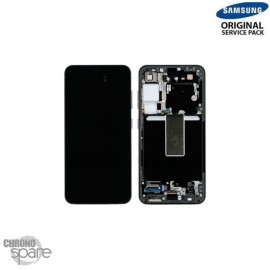 Ecran Oled + Vitre Tactile + châssis Graphite Samsung Galaxy S23 S911B (officiel) Sans Batterie