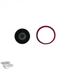 Lentille caméra + anneau rouge iPhone XR