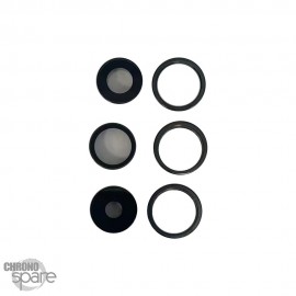 Lentille caméra + anneau titane noir iPhone 15 Pro
