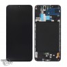 Ecran OLED + Vitre Tactile + Châssis Noir Samsung Galaxy A72 (A725F)