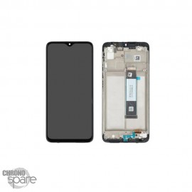 Ecran LCD + vitre tactile + châssis noir Xiaomi Redmi 9T / Poco M2 / Poco M3