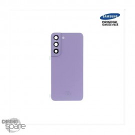 Vitre arrière + lentille caméra Bora violet Samsung Galaxy S22 S901B (officiel)