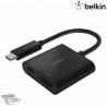 Adaptateur HDMI vers USB-C + recharge Noir (Officiel) Belkin 