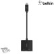 Adaptateur HDMI vers USB-C + recharge Noir (Officiel) Belkin 