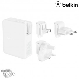 Chargeur secteur avec 2 ports USB-A (24 W) Blanc (Officiel) BELKIN