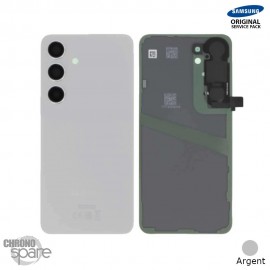 Vitre arrière + lentille caméra Argent Samsung Galaxy S24 (Officiel)