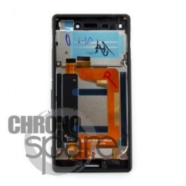 Ecran LCD + Vitre tactile Noire + Chassis Sony Xperia M4 Aqua Dual E2333 (officiel)