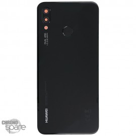 Vitre arrière + vitre caméra + capteur d'empreintes Huawei P20 Lite (Officiel) Noire